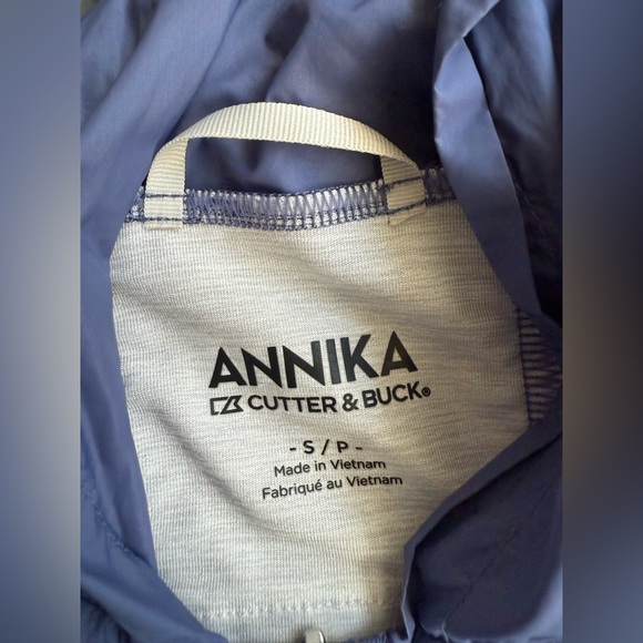 Annika Cutter & Buck Weathertec Short Sleeve Hybrid Flex Full Zip Hooded Jacket - Picture 9 of 10